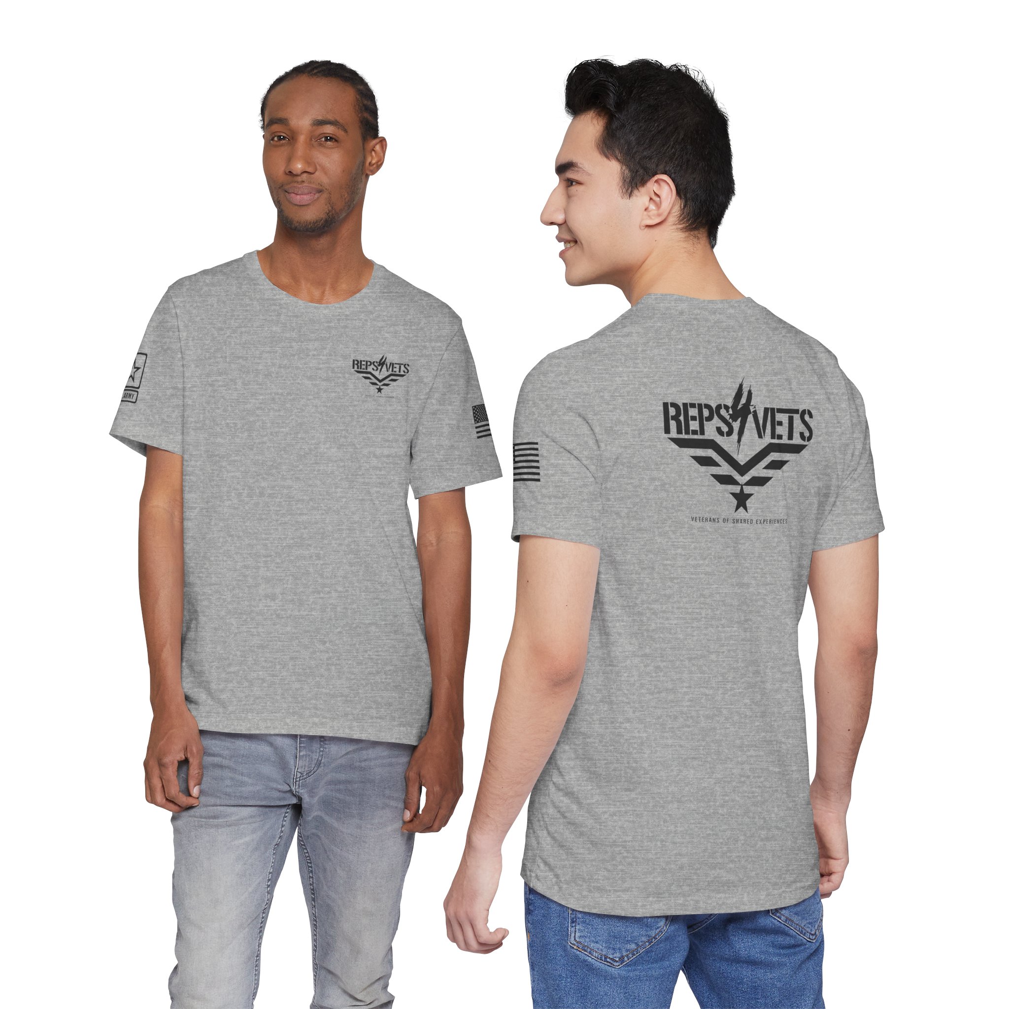 Reps4Vets Jersey Short Sleeve US Army Tee - Image 4